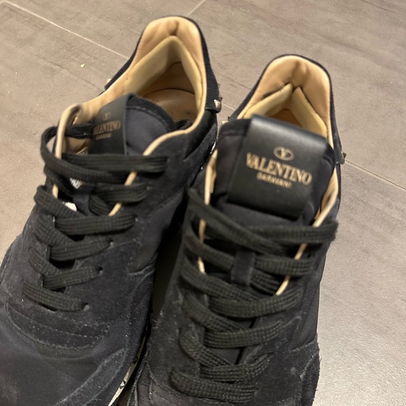 Valentino Rockstud Rockrunner Black Camo Pattern Sneaker Size 39 / 9 - Picture 4 of 13